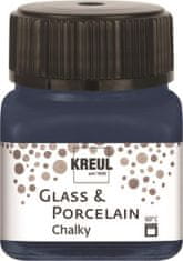 Rayher.	 Barva za porcelan in steklo, Chalky 20 ml Navy Blue