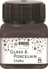 Rayher.	 Barva za porcelan in steklo, Chalky 20 ml Volcanic Grey