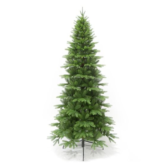 MIRAVILA Ozka umetna novoletna jelka 270cm zelo gosta Najbolj realistična 100% PE s kovinskim stojalom zelena božična jelka božično drevo umetna novoletna smreka