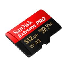 SanDisk Memory card SANDISK EXTREME PRO microSDXC 512GB 200/140 MB/s UHS-I U3 (SDSQXCD-512G-GN6MA)