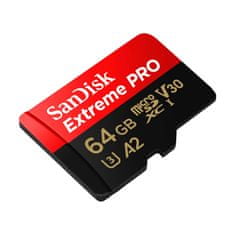 SanDisk Pomnilniška kartica SANDISK EXTREME PRO microSDXC 64GB 200/90 MB/s UHS-I U3 (SDSQXCU-064G-GN6MA)