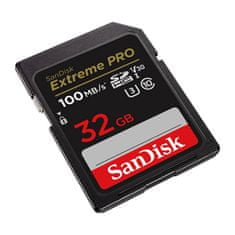 SanDisk pomnilniška kartica sandisk extreme pro sdhc 32 gb 100/90 mb/s uhs-i u3 (sdsdxxo-032g-gn4in)