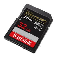 SanDisk pomnilniška kartica sandisk extreme pro sdhc 32 gb 100/90 mb/s uhs-i u3 (sdsdxxo-032g-gn4in)