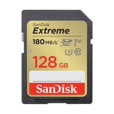 SanDisk Spominska kartica EXTREME SDXC 128 GB 180/90 MB/s UHS-I U3 (SDSDXVA-128G-GNCIN)