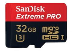 SanDisk Pomnilniška kartica SanDisk Extreme Pro microSDHC 32GB 100/90 MB/s A1 C10 V30 (SDSQXCG-032G-GN6MA)