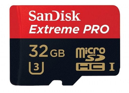 slomart pomnilniška kartica sandisk extreme pro microsdhc 32 gb 100/90 mb/s a1 c10 v30 (sdsqxcg-032g-gn6ma)