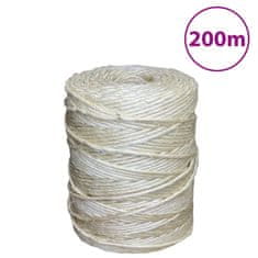 Greatstore Vrv iz 100 % sisala 3 mm 200 m