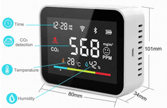 BOT  Pametni detektor ogljikovega dioksida WiFi CO2