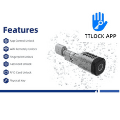 BOT  TTLock L2 pametna ključavnica srebrna