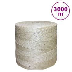 Greatstore Vrv iz 100 % sisala 2 mm 3000 m