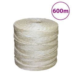 Greatstore Vrv iz 100 % sisala 2 mm 600 m