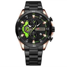 Curren Moška ročna ura Chronograf Green