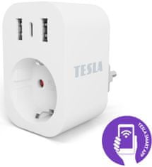 Tesla SMART SP300 pametna vtičnica, 3x USB