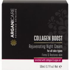 Arganicare Izdelki za osebno nego rjava Arganicare Collagen Boost Rejuvenating Night Cream 50 ml