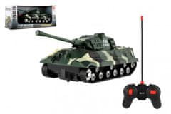 Teddies Tank RC PANTHER plastika 25cm na baterijo 27mHz z zvokom z lučjo