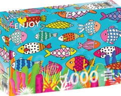 ENJOY Puzzle Fish z vzorcem 1000 kosov