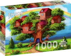 ENJOY Puzzle Drevesne hišice 1000 kosov