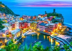 ENJOY Puzzle Vernazza ob mraku, Cinque Terre, Italija 1000 kosov