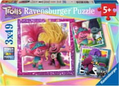 Ravensburger Puzzle Trolli 3, 3x49 kosov