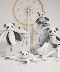 Doudou Darilni set - plišast panda ropotuljica 20 cm