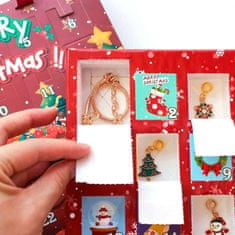 Netscroll Adventni koledar z obeski za zapestnico, darila, ideja za darilo, darila za otroke, MerryChristmas