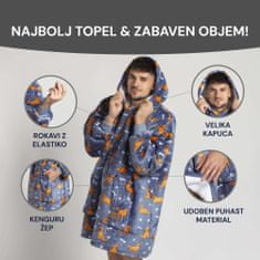 Svilanit hoodie odeja z rokavi, Retriever + nogavice