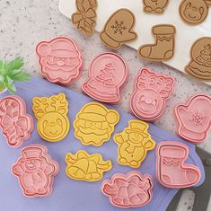 Cool Mango Biscuity - Eight Pieces Christmas Cookie Mold. - Model za božične piškote, praznični pripomoček za peko, štampiljka za piškote