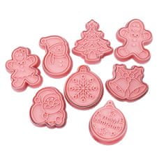 Cool Mango Biscuity - Eight Pieces Christmas Cookie Mold. - Model za božične piškote, praznični pripomoček za peko, štampiljka za piškote