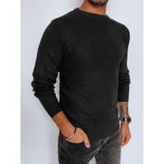 Dstreet Moški pulover RIMAS črne barve wx2095 XXL
