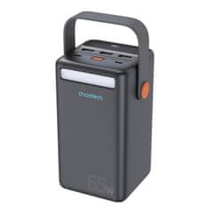 NEW Choetech B664 Mini Power Station, powerbank 50000mAh 65W (črna)