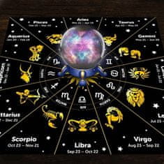 Northix Tkanina za tarot karte - zodiakalno znamenje - 80 x 80 cm 