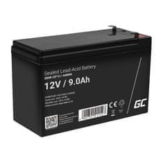 Green Cell Rechargeable battery AGM 12V 9Ah Maintenancefree for UPS ALARM