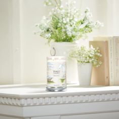 Yankee Candle Dišeča sveča Signature Tumbler iz stekla velik Clean Cotton 567 g