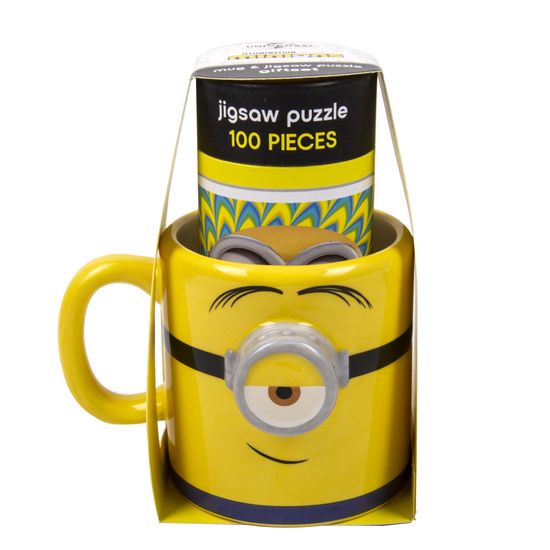 Fizz Creations Minions 3D skodelica + sestavljanka, 400 ml