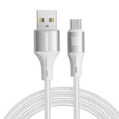 slomart kabel joyroom light-speed series sa25-ac6 usb-a / usb-c hitri prenos 100w 3m - bel