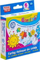 Astra CREATIVO Gel barve za steklo 6x15ml