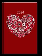 Dnevnik 2024 Srce, dnevni A5
