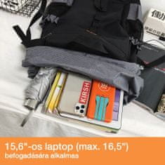 Dollcini Potovalni nahrbtnik za prenosni računalnik, vodoodporen šolski računalnik, moška knjižna torba za študentke, 15,6-palčni študentski nahrbtnik za prenosni računalnik, črna