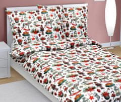 Bombažna posteljnina - Božič - 140x200, 70x90 cm - Nutcracker
