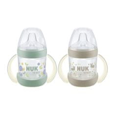 Nuk Baby Bottle For Nature Učna steklenička z uravnavanjem temperature, rjava 150 ml