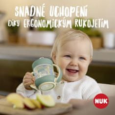 Nuk Baby Bottle For Nature Učna steklenička z uravnavanjem temperature, rjava 150 ml