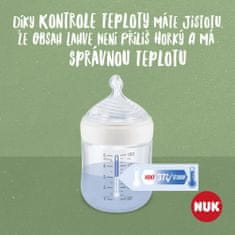 Nuk Baby Bottle For Nature z nadzorom temperature, zelena 150 ml