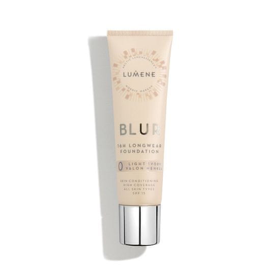 shumee Blur 16h Longwear Foundation SPF15 gladilna podlaga za obraz 0 Light Ivory 30 ml