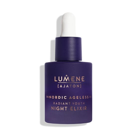 shumee Nordic Ageless Ajaton Radiant Youth Night Elixir gladilni in pomlajevalni nočni eliksir 30 ml