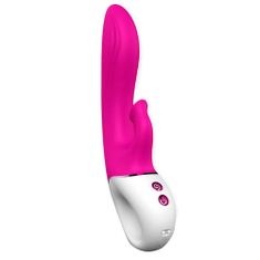 shumee Vibrator Dew zajček s funkcijo sesanja in 9 načini vibriranja Red Rose