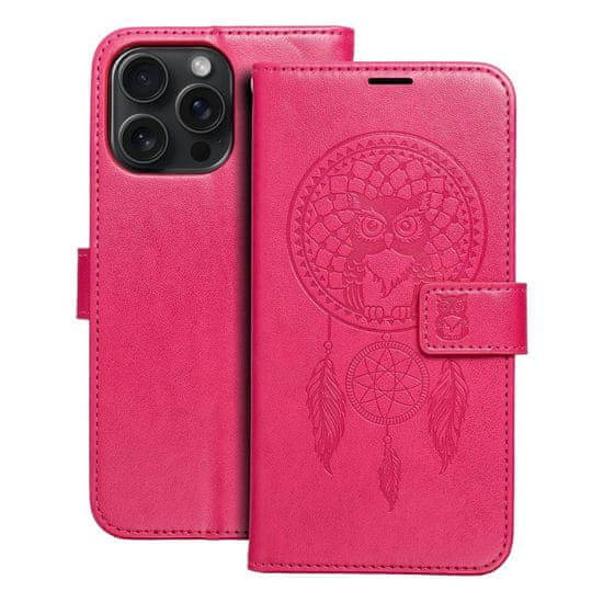 OEM MEZZO Knjižno ohišje za IPHONE 15 Pro Max dreamcatcher magenta