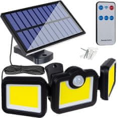 Malatec LED 171 COB solarna svetilka s senzorjem gibanja 2400mAh IP65