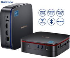 Blackview MP60 namizni mini računalnik, Intel N95, 16GB, SSD512GB, WiFi, Bluetooth, Ethernet, USB, HDMI, W11H