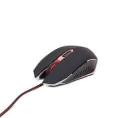 Gembird MUSG-001-R LED Gamer črna/Red miška