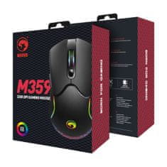 Marvo M359 RGB gaming črna miška